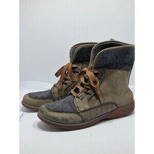 Chaco Barbary Boots Womens Size 10 Nickel Gray Waterproof j150184 Shoe Wtrprf D